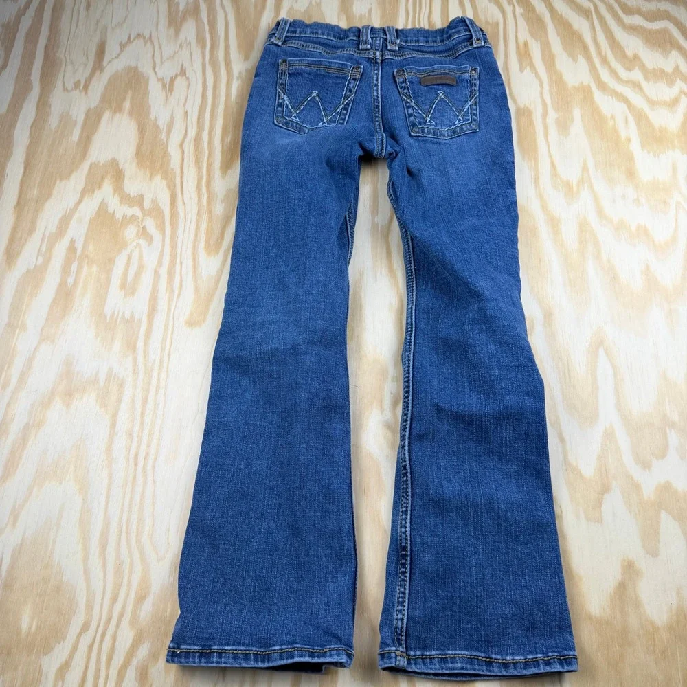 Wrangler Girls Medium Wash Bootcut Denim Jeans Size 10 Regular 1009MWGMS